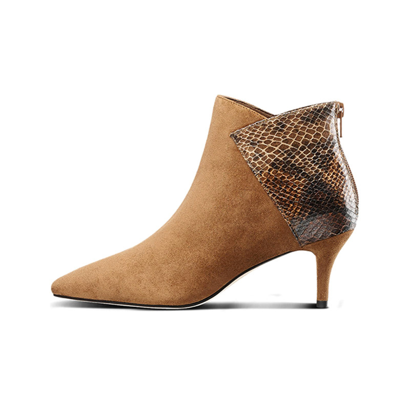 女鞋德国graceland2019秋季新款尖头高跟鞋跟单深口单鞋