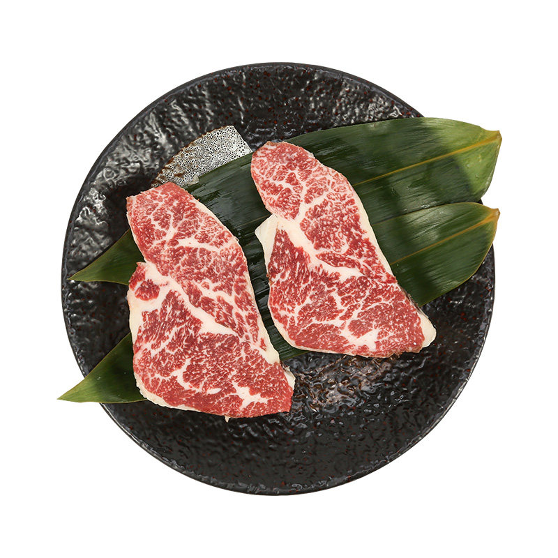 三品四季澳洲进口m9眼肉盖原雪花牛排新鲜儿童牛排