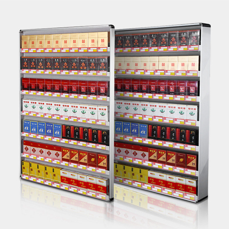 超市壁挂烟柜便利店墙壁简易立式一体小型货架超市货架