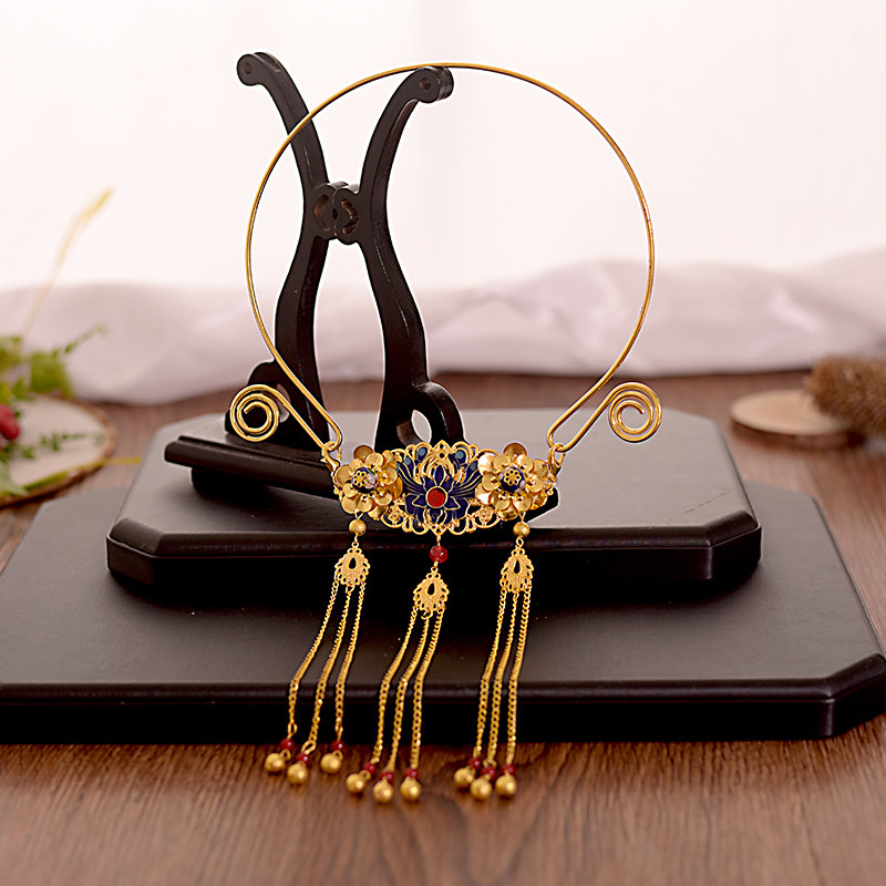 古装首饰璎珞项圈明制汉服配饰流苏吊坠簪娘项链