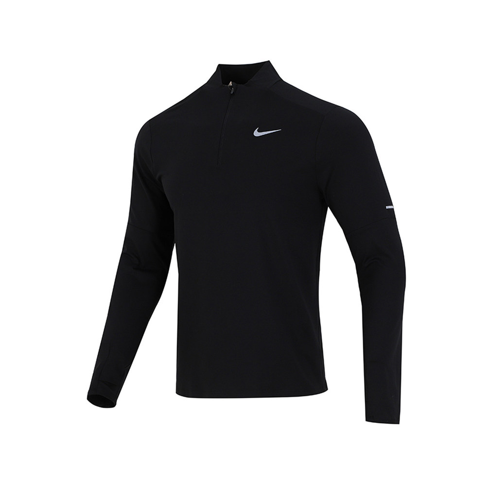 直营nike耐克长袖恤男上衣半拉拉链运动服训练运动t恤