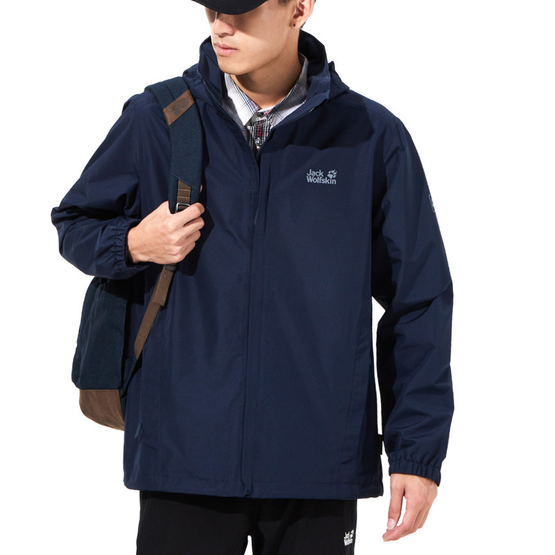 直营jackwolfskin狼爪夹克男装户外户外运动运动服冲锋户外休闲衣