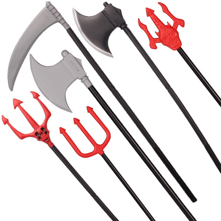 镰刀愚人节儿童死神假刀cosplay道具武器三叉折叠其它