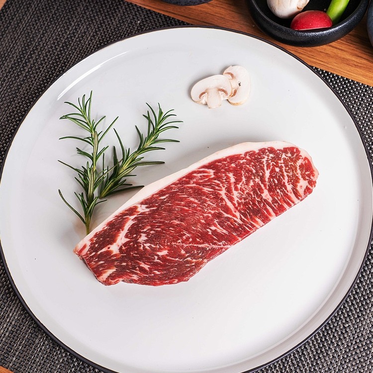 纽澳阳光进口原切和牛m7小西冷牛排5片900g谷饲400天2cm厚切牛扒