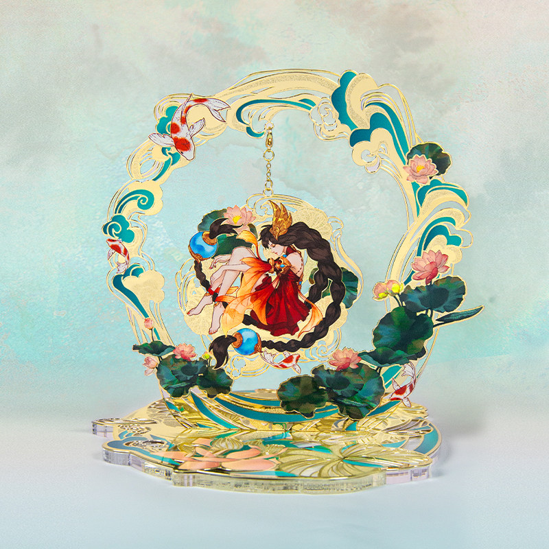 王者荣耀绍泽文化仲夏夜之梦貂蝉诸葛亮大乔金属秋千礼盒游戏