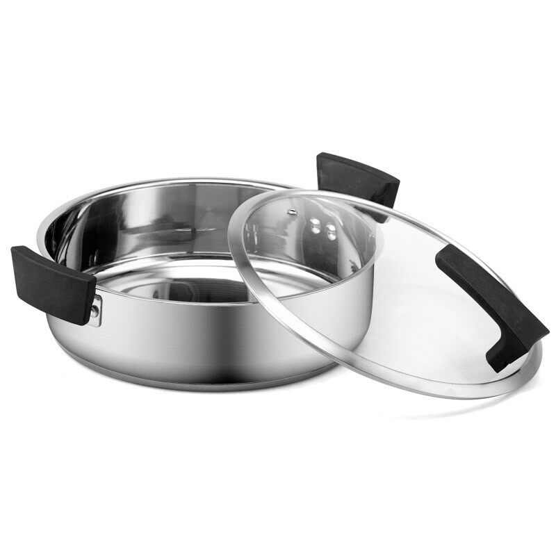 顺发火锅家用小型多功能一体锅清汤锅不锈钢户外火锅