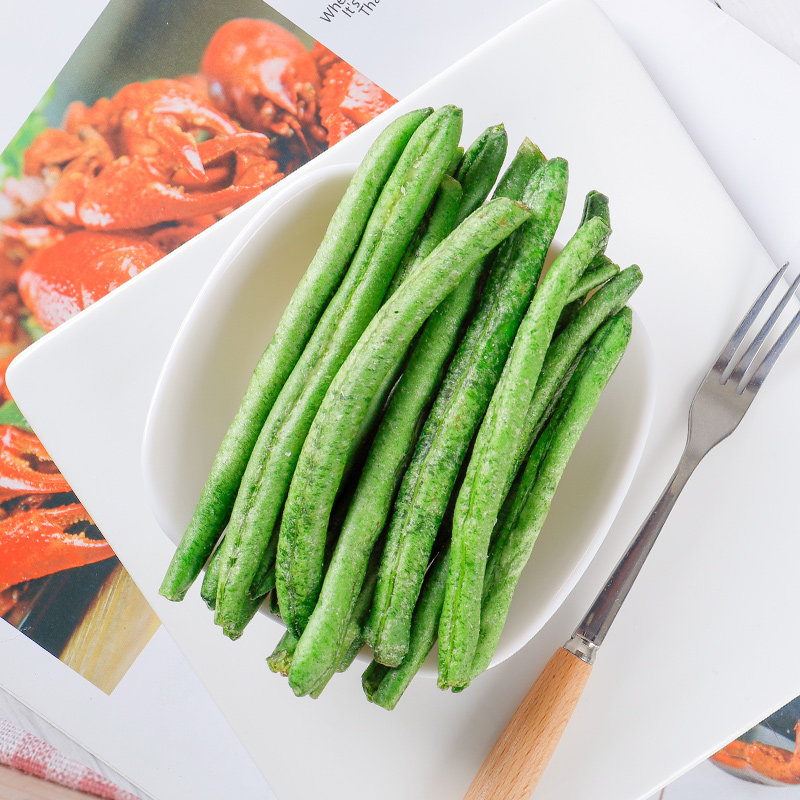 青刀豆脆脱水即食蔬菜干散装四季豆干500g果蔬脆片儿童孕妇小零食
