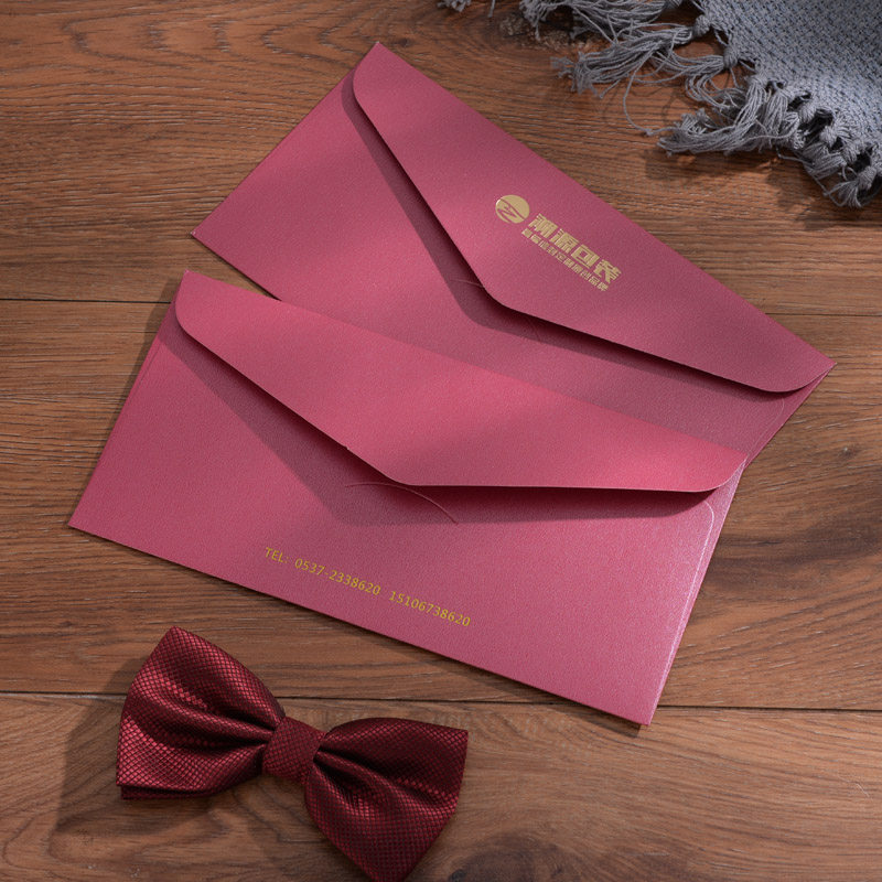 烫金信封加厚复古礼券慰问金色卡红色公司纸袋信封