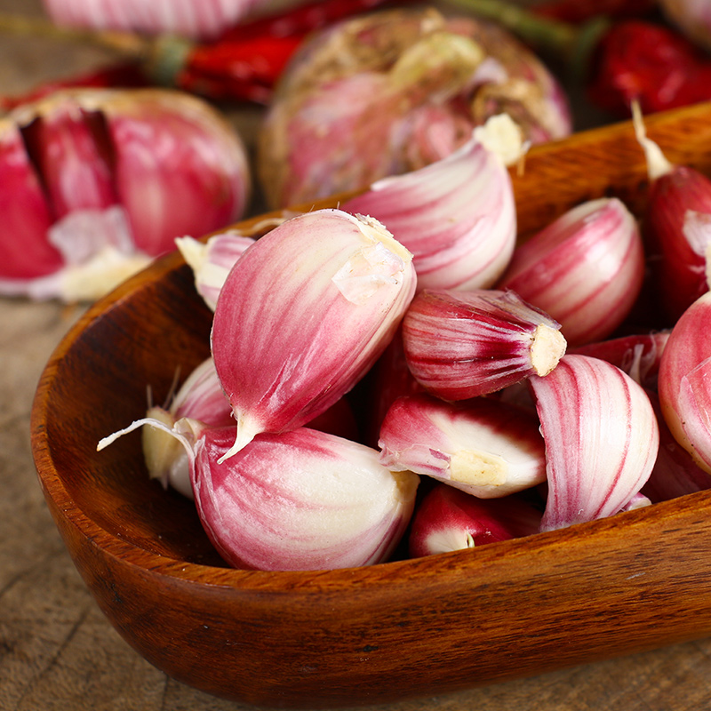 云南大理紫皮红蒜剁蒜蓉 新鲜大蒜头糖醋鲜蒜头现挖5斤腊八蒜湿蒜