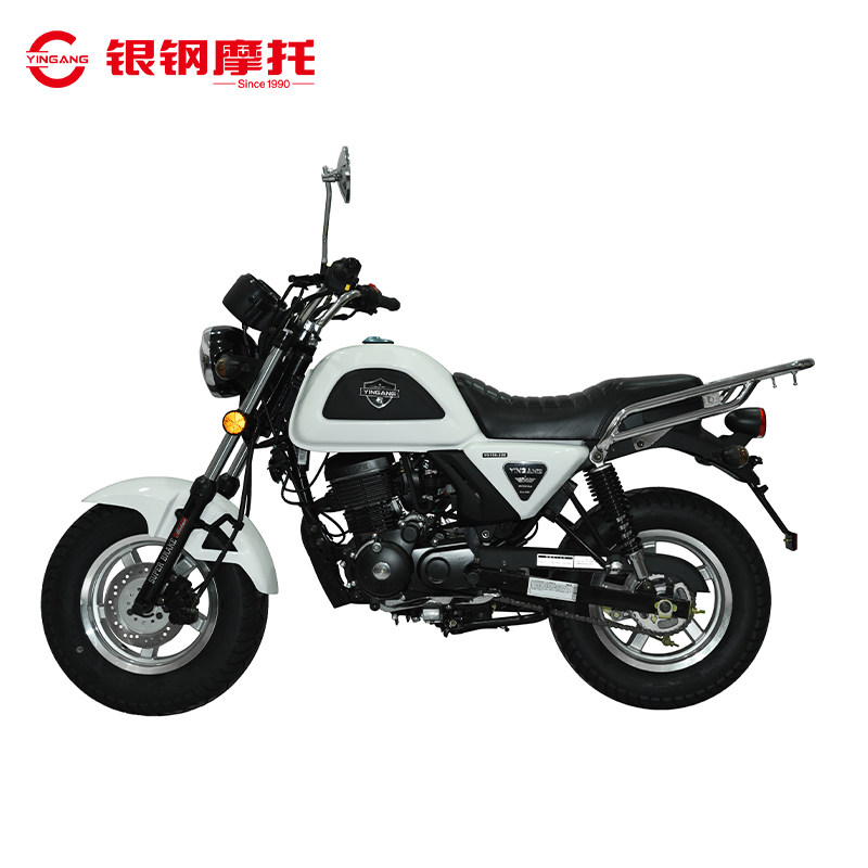银钢mini摩托车整车上牌燃油复古复古迷迷你机车摩托车整车