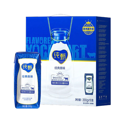 蒙牛纯甄原味风味200g1024盒酸牛奶发酵早餐营养酸奶