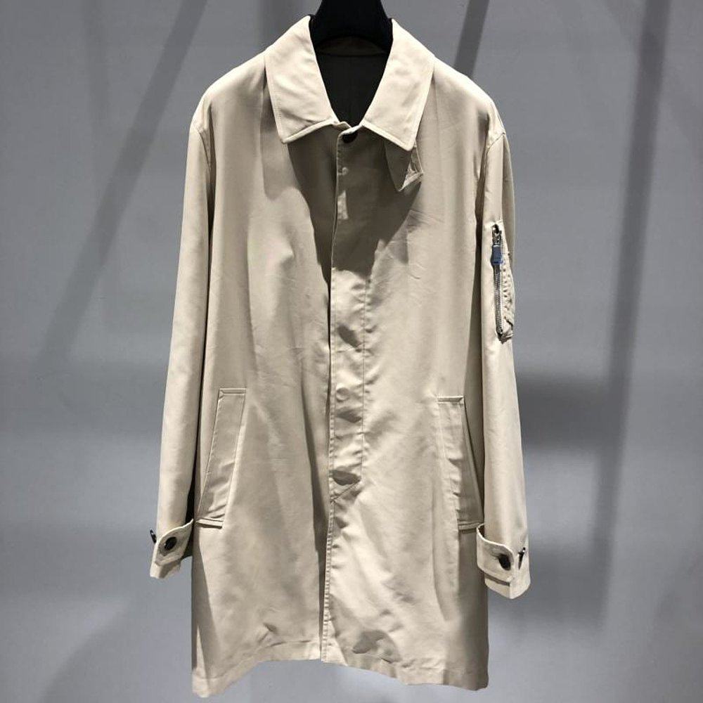 香港直发dior迪奥男士风衣米色长款宽松保暖风衣