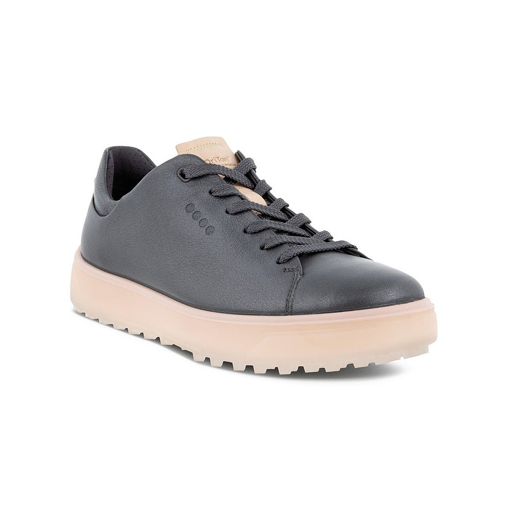 美国直邮ecco爱步女板运动休闲柔软高尔夫球鞋轻便时尚休闲鞋