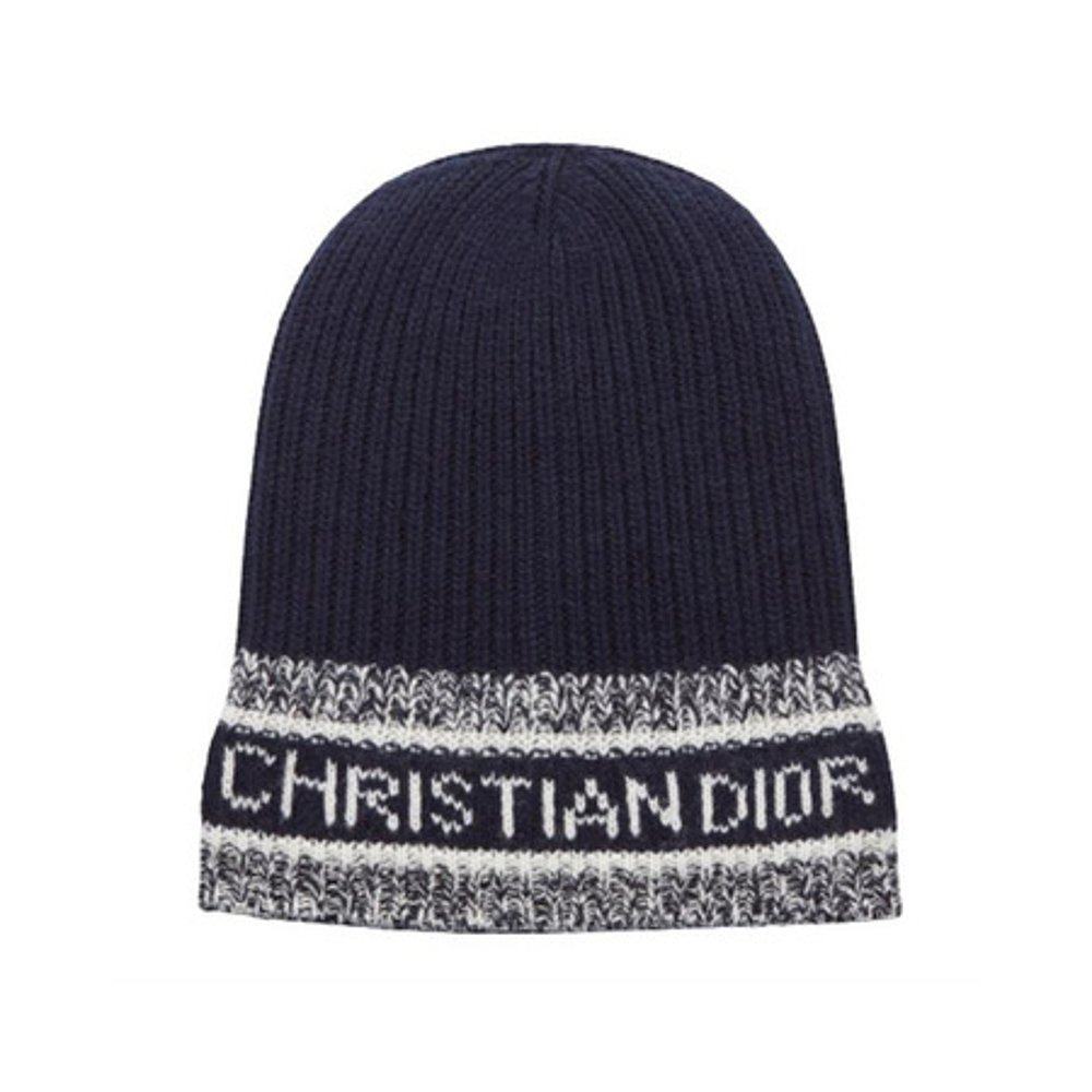 香港直发dior女士海军羊毛混纺针织15dwi716i177帽子
