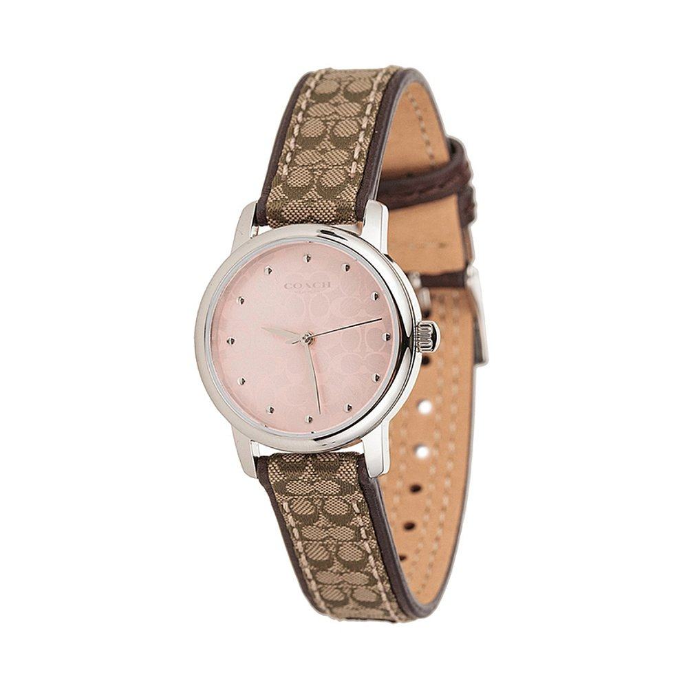 美国直邮coach蔻驰新款女士简约表带logo石英欧美腕表