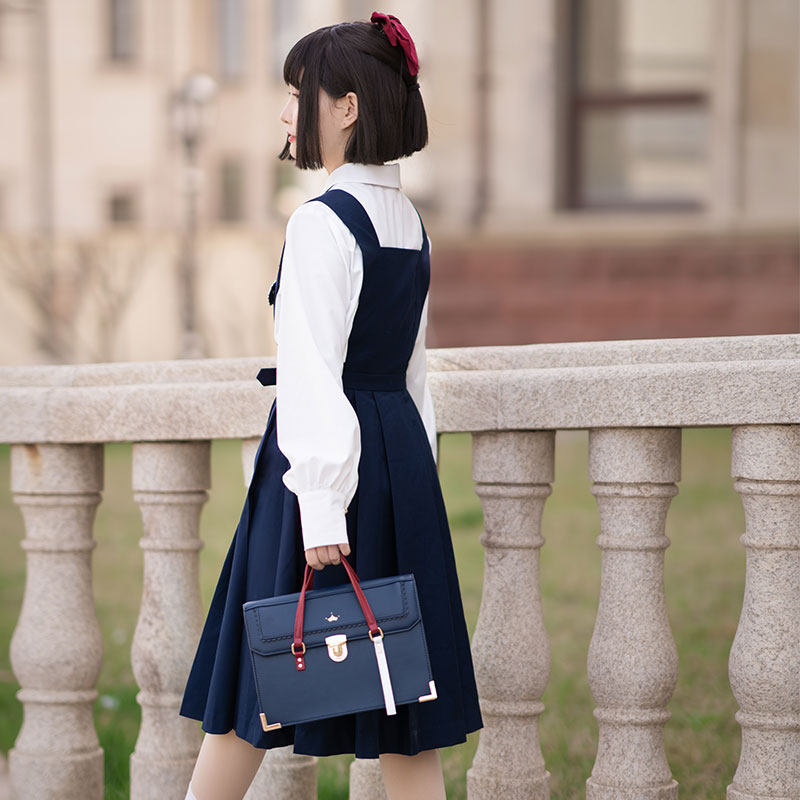 御茶家白雪姬护奶裙jk制服连衣卡奶背心裙可学生校服