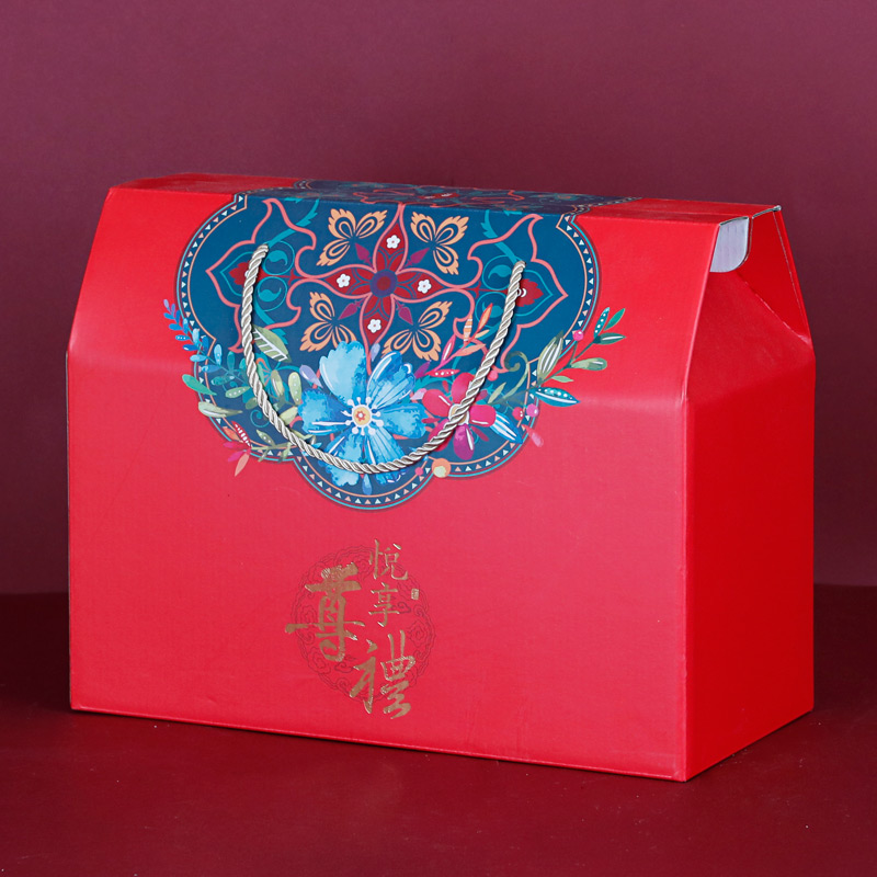 端午节礼盒外包装盒空通用红枣粽子手提礼品盒子土特产大礼包定制_双