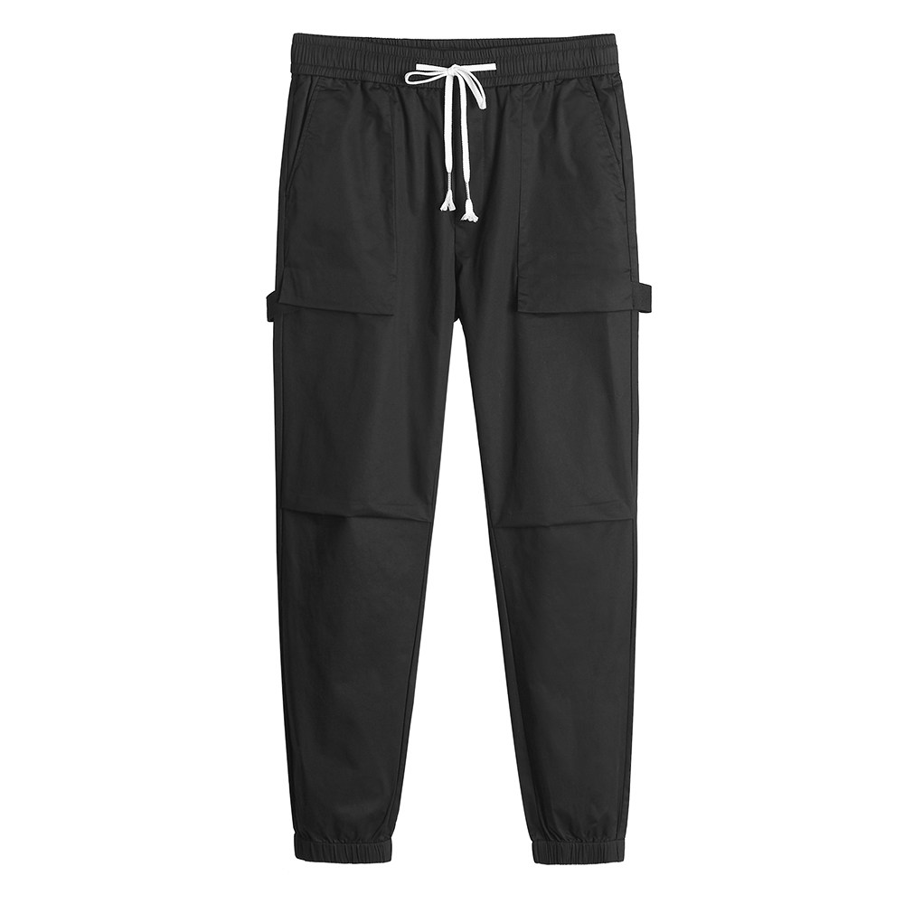 休闲英爵男士潮流cargo工装抽绳裤男休闲裤