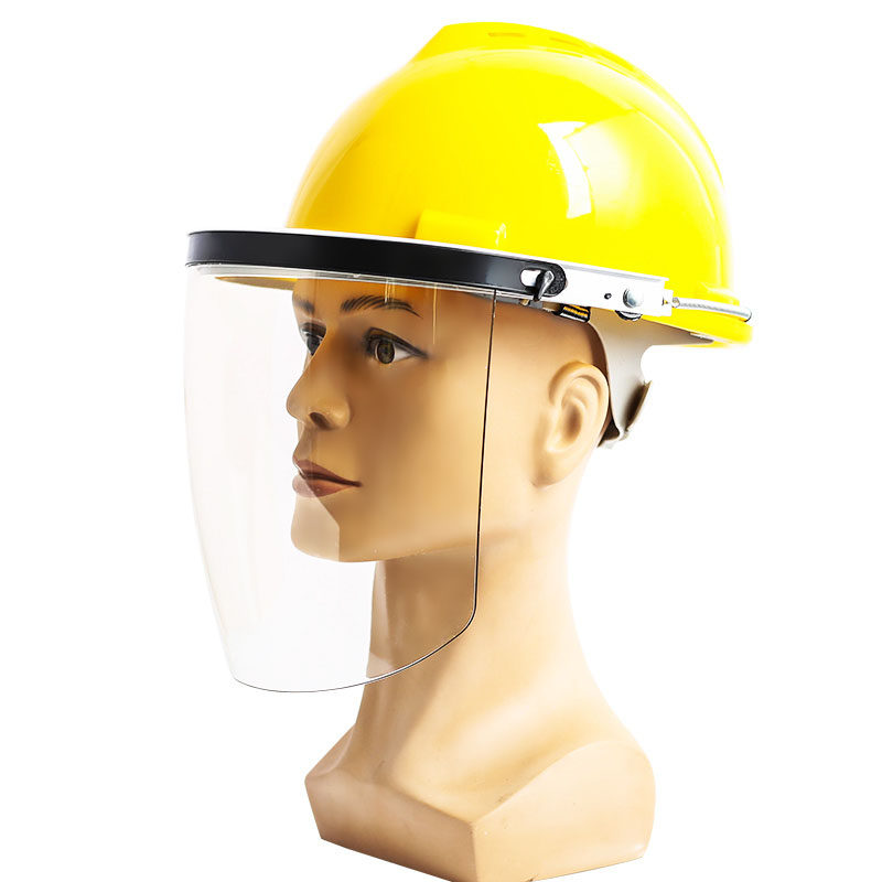 面罩头戴安全帽电焊防护罩脸部轻便焊工防雾冲击防护面具