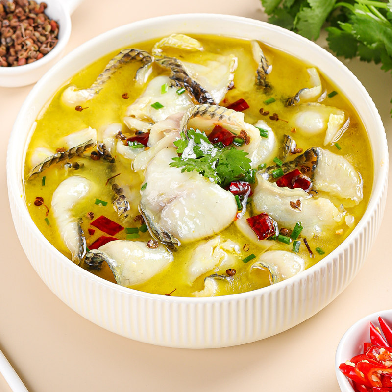 鱼片免浆黑鱼半成品预制新鲜冷冻酸菜酸菜鱼水煮淡水鱼类