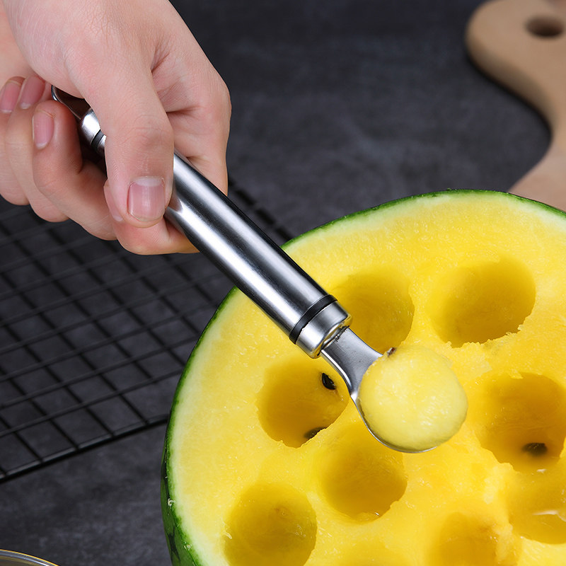 不锈钢水果挖球器挖水果球勺子挖西瓜神器冰淇淋球挖勺器造型工具