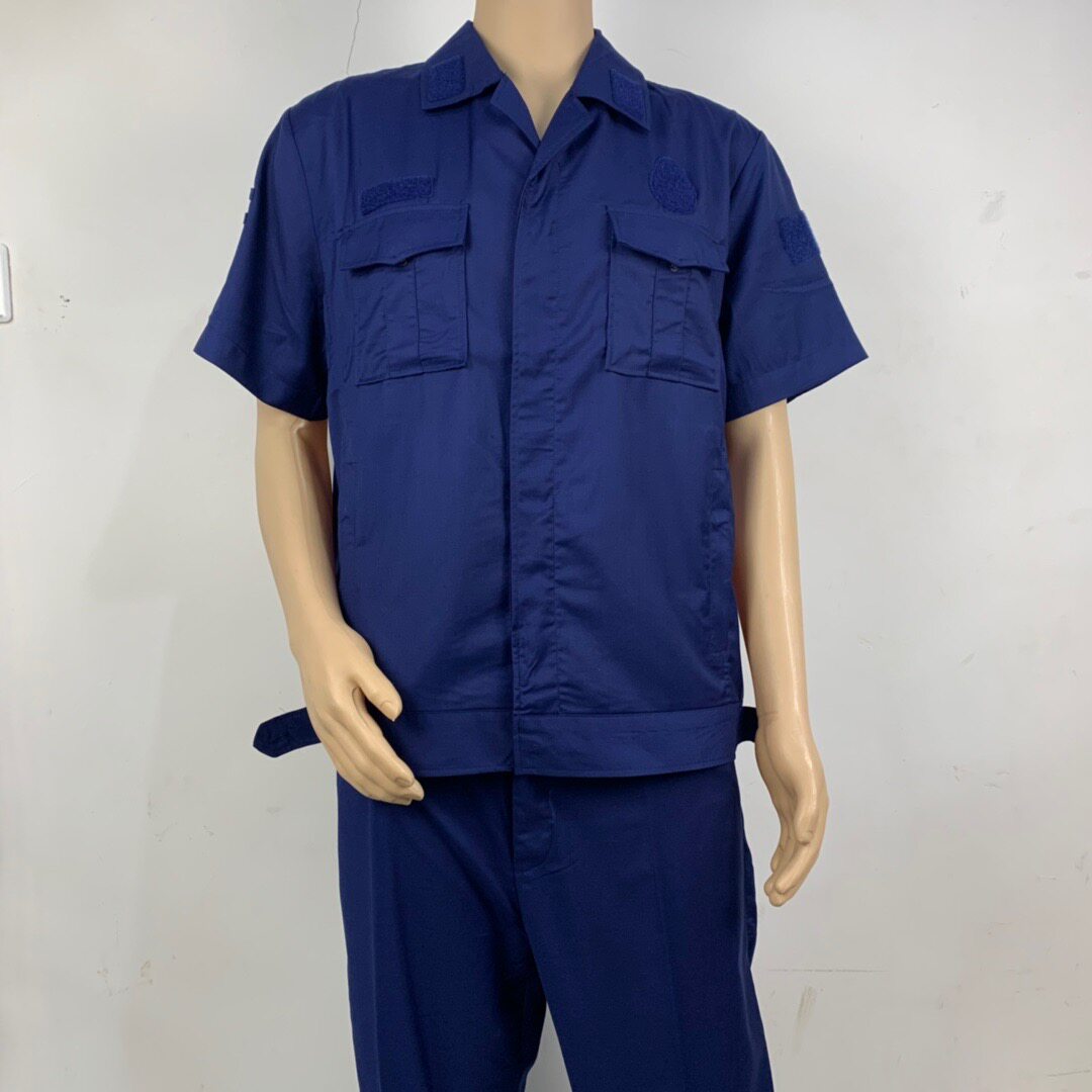 新款夏季透气短袖备勤火蓝工作服春秋加厚作训作训外套