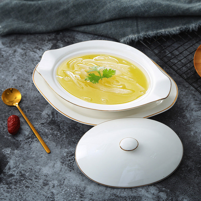 高典燕翅辽参盅碗酒店餐具带盖保温一位燕窝鱼翅炖锅