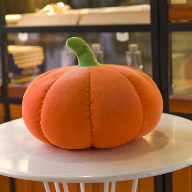 毛绒玩具南瓜抱枕圆形靠垫可爱蔬菜玩偶大号布娃娃毛绒布艺类玩具