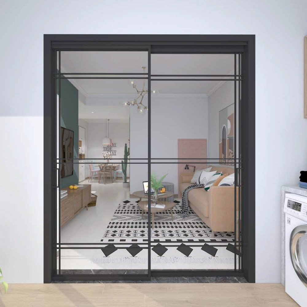 裕安门窗定金极简铝合金室内隔音隔热玻璃隔断厨房门