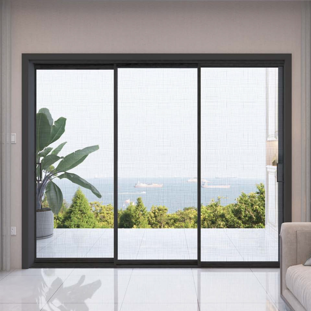 裕安门窗定金极简铝合金室内隔音隔热推拉玻璃移门