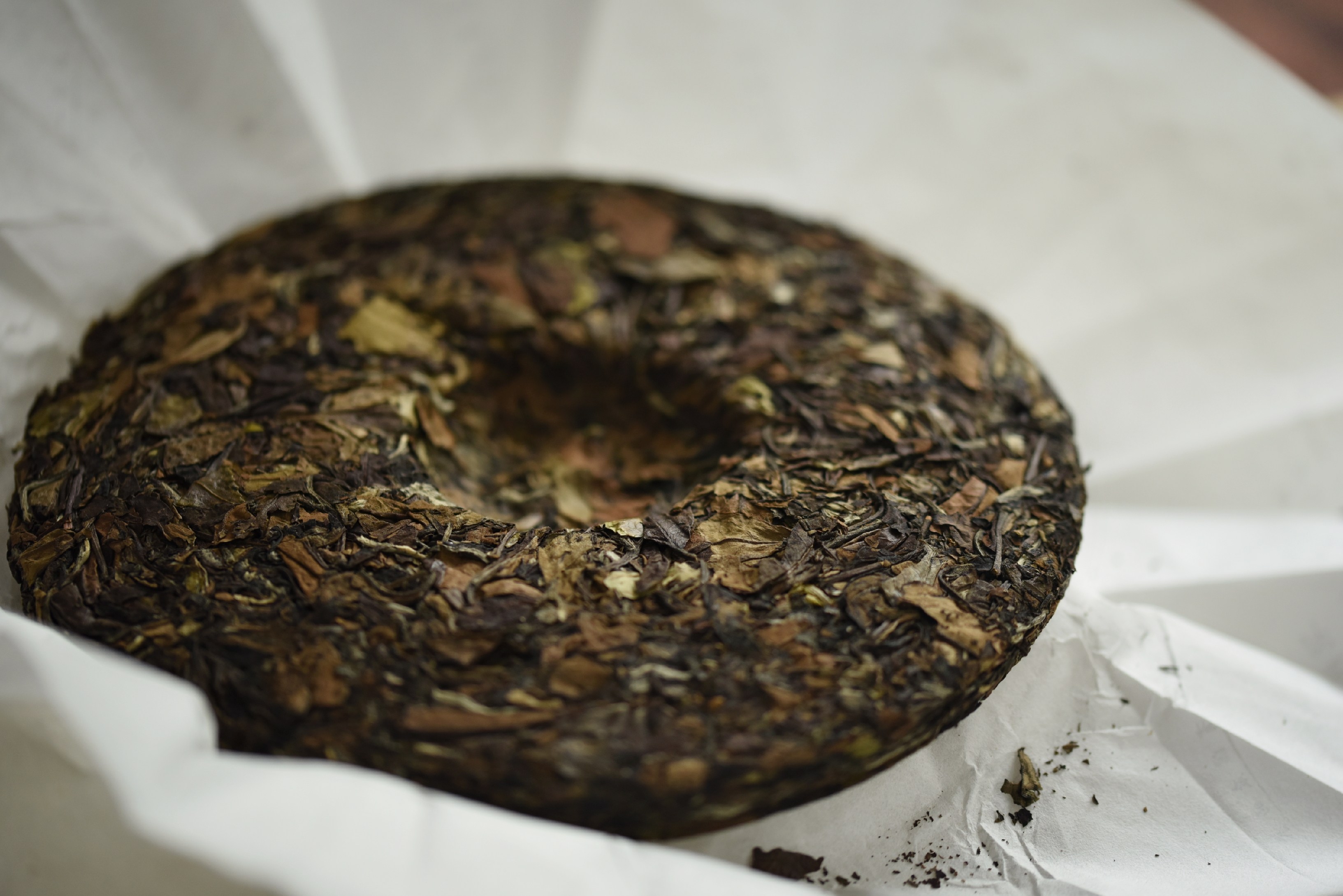 茗悦福鼎水甜香高300g茶饼天下白茶饼寿眉白露寿眉