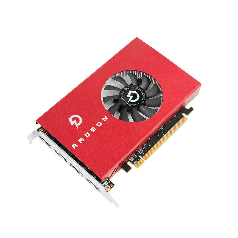 磐镭rx550 4g四屏显卡原生hdmi多屏显卡分屏拼接扩展4k 60hz高清-mc