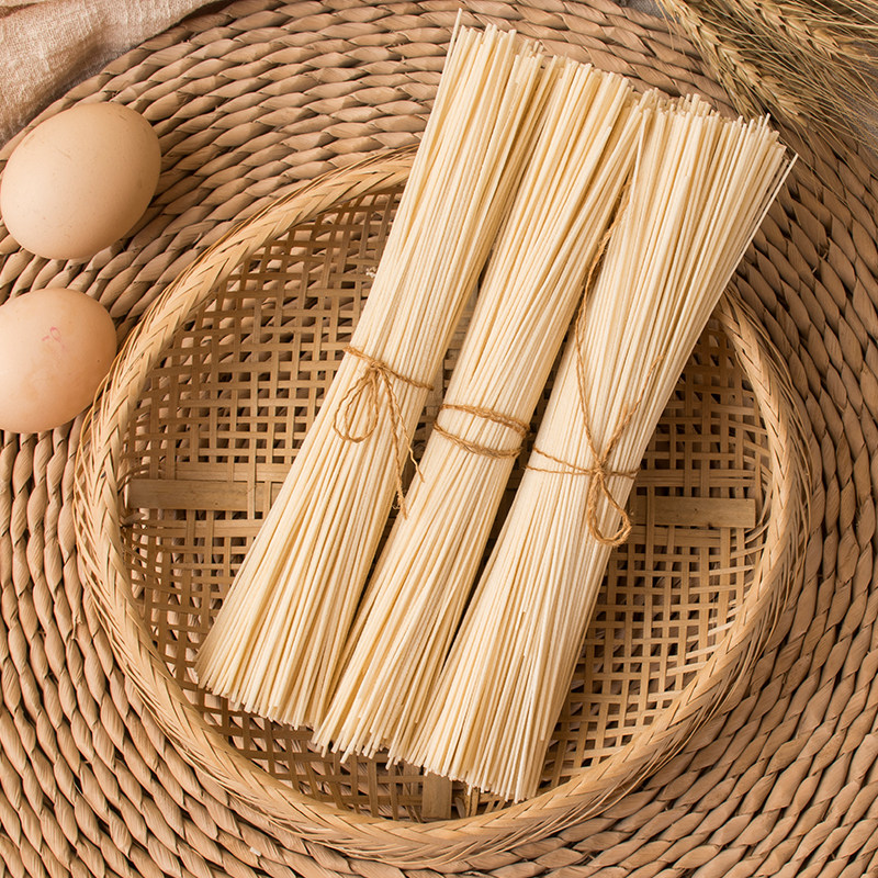 手工陕西鸡蛋面条超细须面面龙挂面特产空心面条