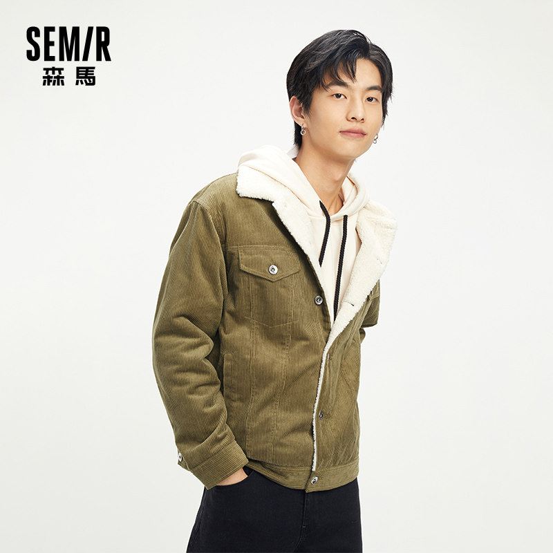 翻领外套保暖温暖夹克毛夹克门店羊羔新款冬季夹克