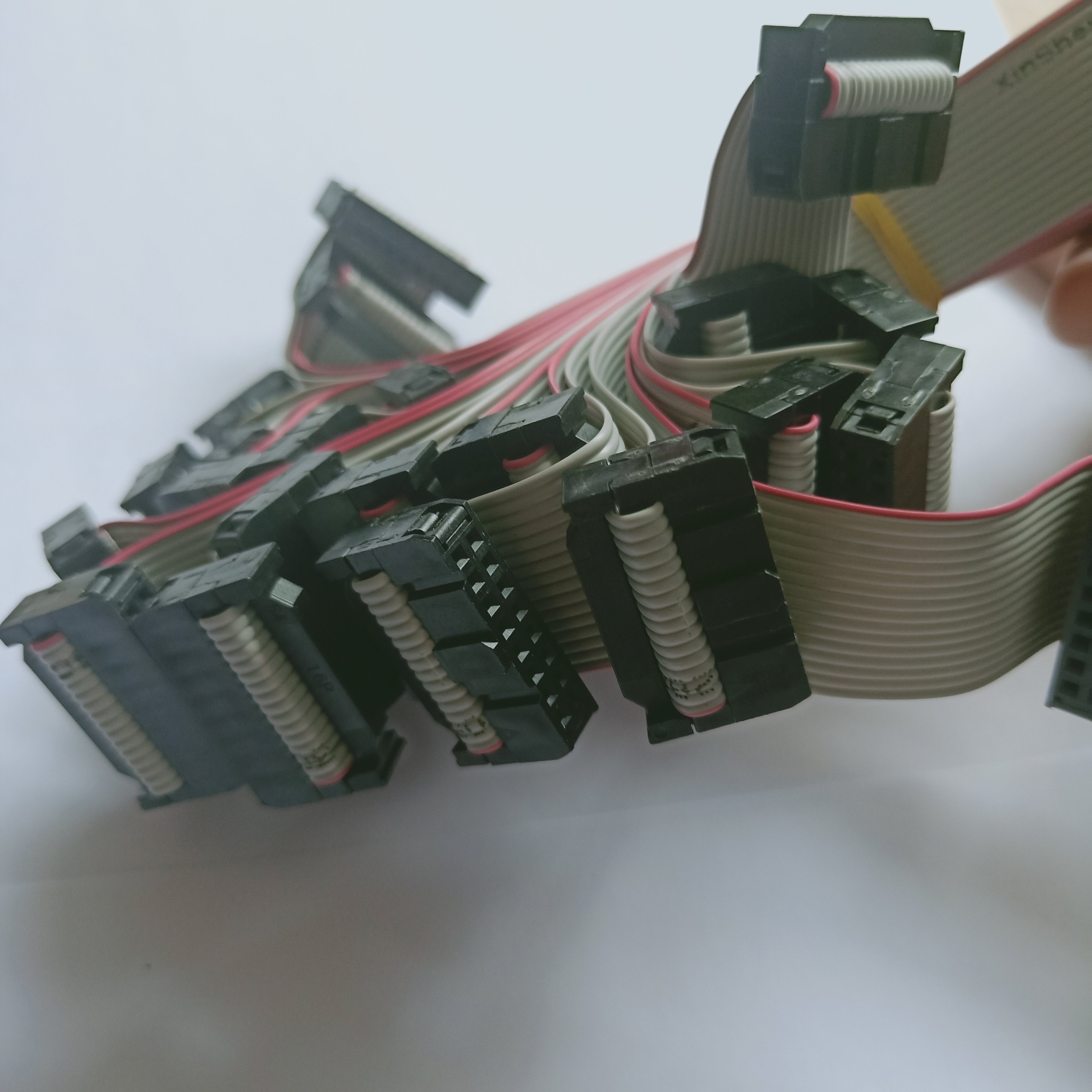 led显示屏排线电子广告双头连接线控制信号16针led显示屏