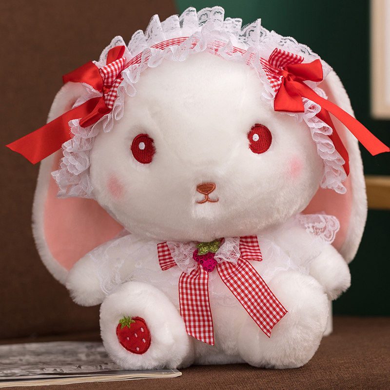 小白小白兔兔子毛绒玩具女孩娃娃玩偶女生抱枕公仔毛绒布艺类玩具