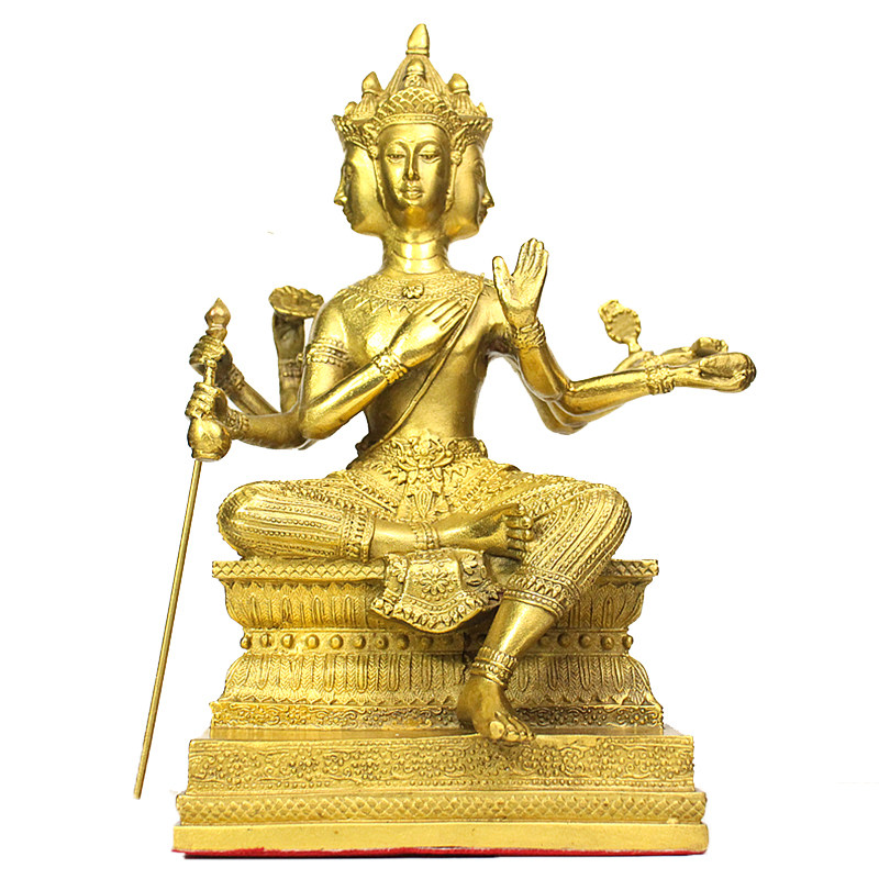 四面纯铜泰国佛像大号佛大梵天天王神像家居摆件