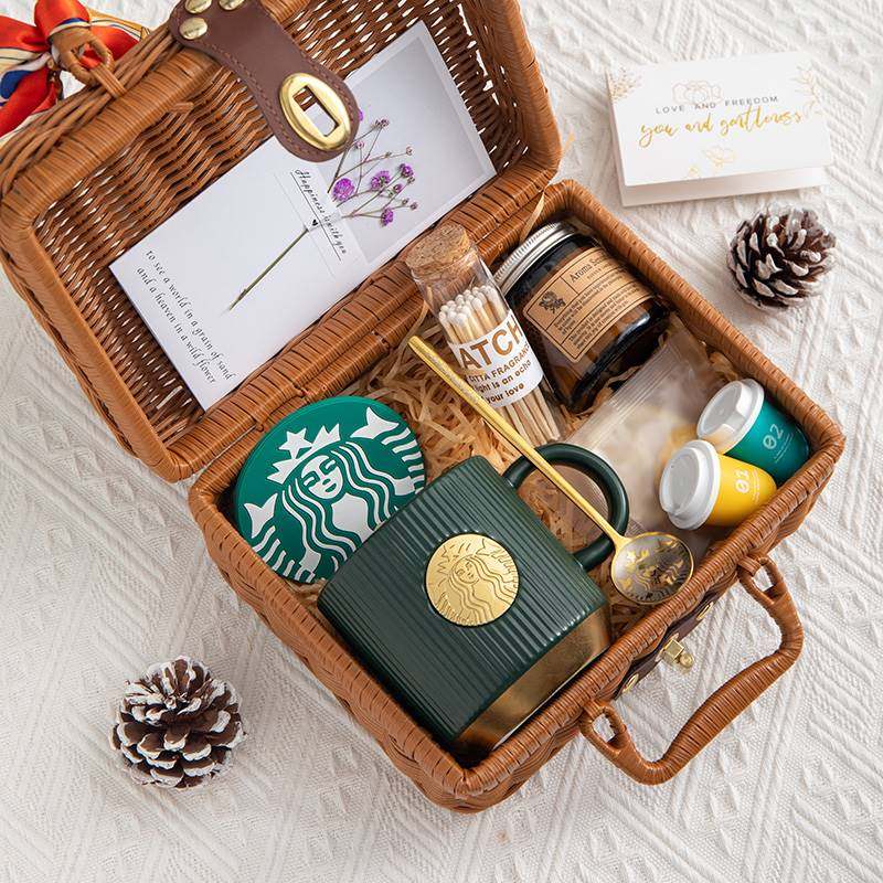 星巴克杯子香薰蜡烛礼盒随手结婚伴手礼女伴娘创意礼盒