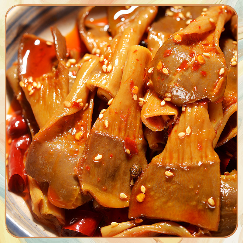 喜恬麻辣鸭肠头鸭郡香辣四川特产即食熟食卤味鸭肉零食