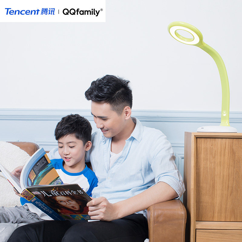 腾讯qqfamily儿童护眼台灯学生学习灯宿舍无闪屏led阅读护眼灯k6