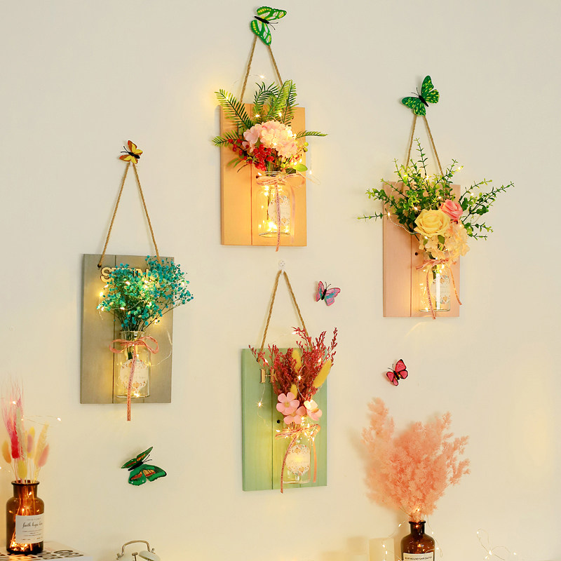 墙壁装饰挂件创意壁挂水培花瓶绿萝餐厅卧室壁饰