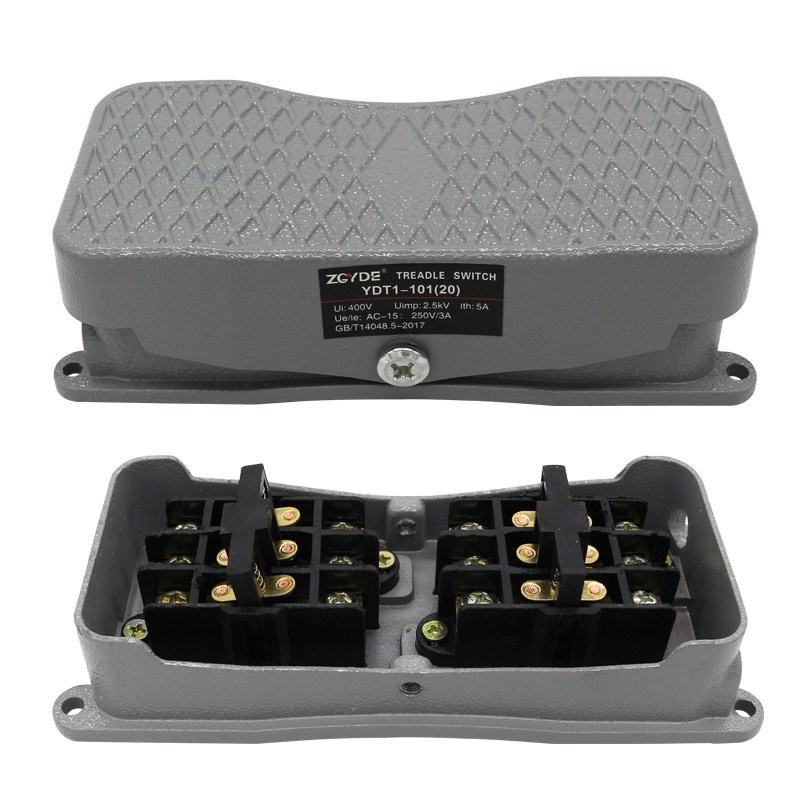 ydt1-101双向脚踏开关控制器脚踩式倒220v380v三相脚踏开关