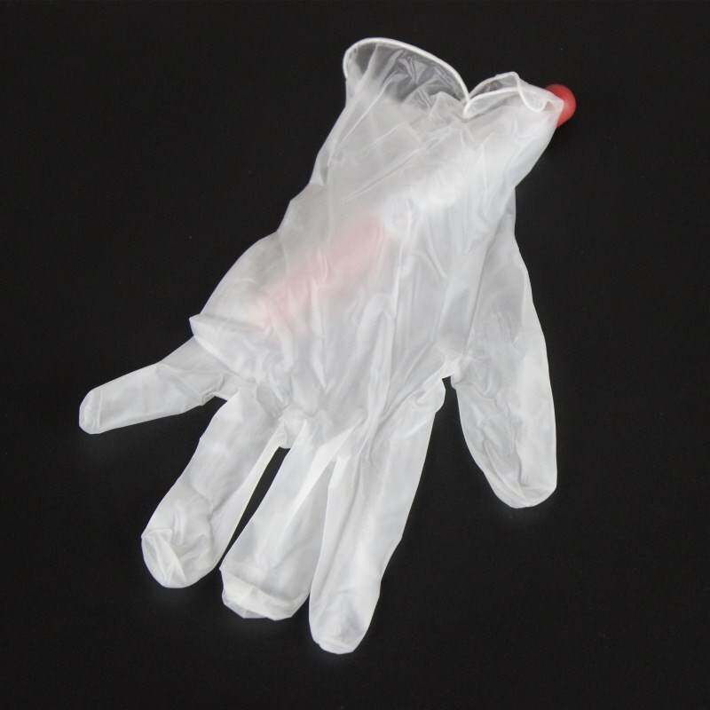 明达级一次性pvc手套/透明100只检查餐饮乳胶手膜