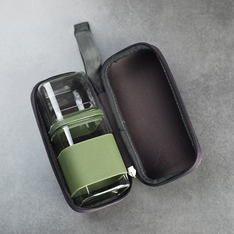 茶具耐热玻璃功夫功夫茶户外旅行茶杯便携过滤功夫茶具