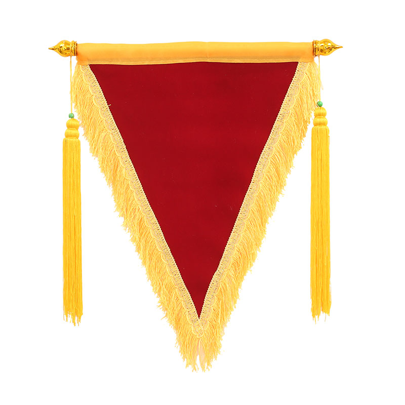 流动红旗三角旗定制高档平绒植绒发泡卫生小红红旗旗帜