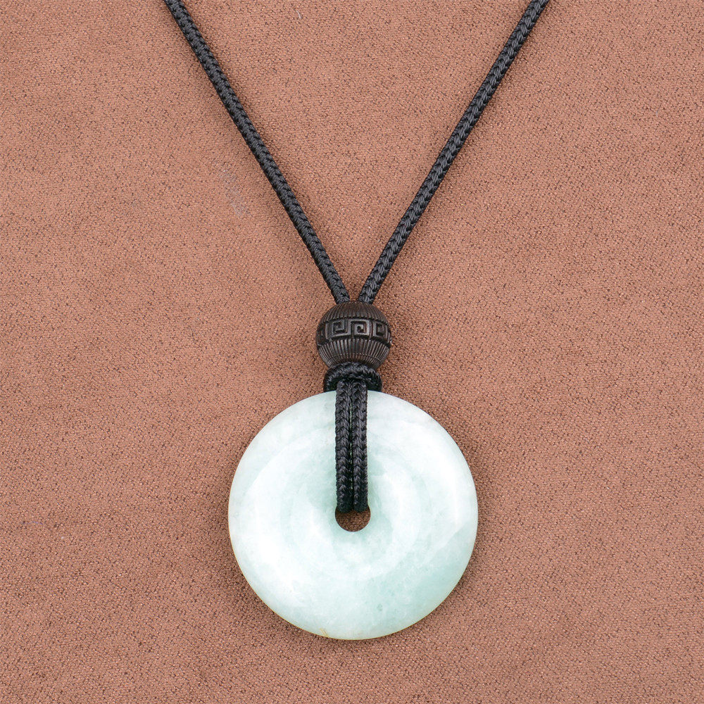 雕刻檀木翡翠蜜蜡玉石平安扣专用吊坠挂绳手工绳