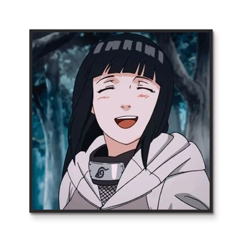 火影忍者雏田头像diy数字油画儿童卡通动漫人物女孩diy