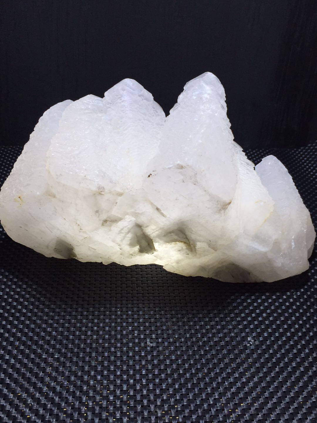 天然水晶方解石冰洲石矿物阶梯晶体矿石教学标本摆件奇石