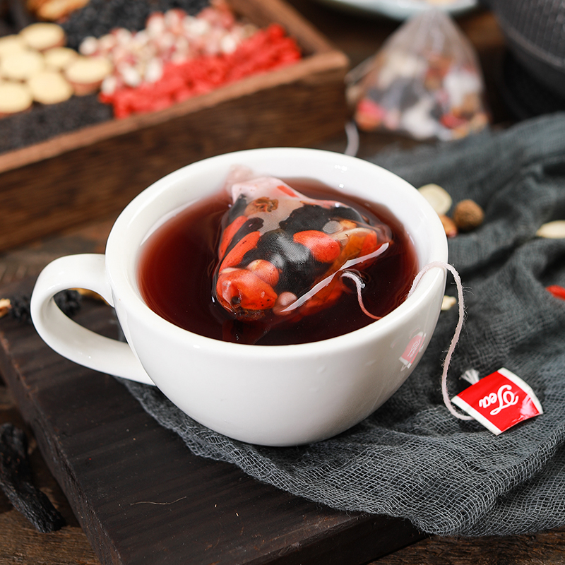 乌发黑豆芝麻白发生变黑发正品黄精桑枸杞覆盆养生茶