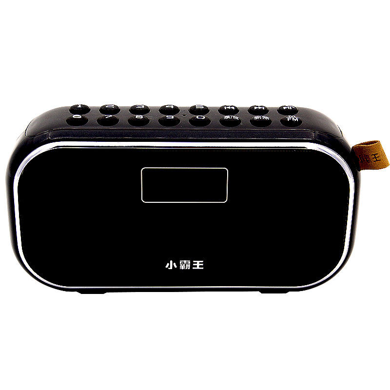 蓝牙subor小霸王w12音箱便携播报收钱喇叭插卡无线